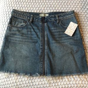 Free People Jean skirt